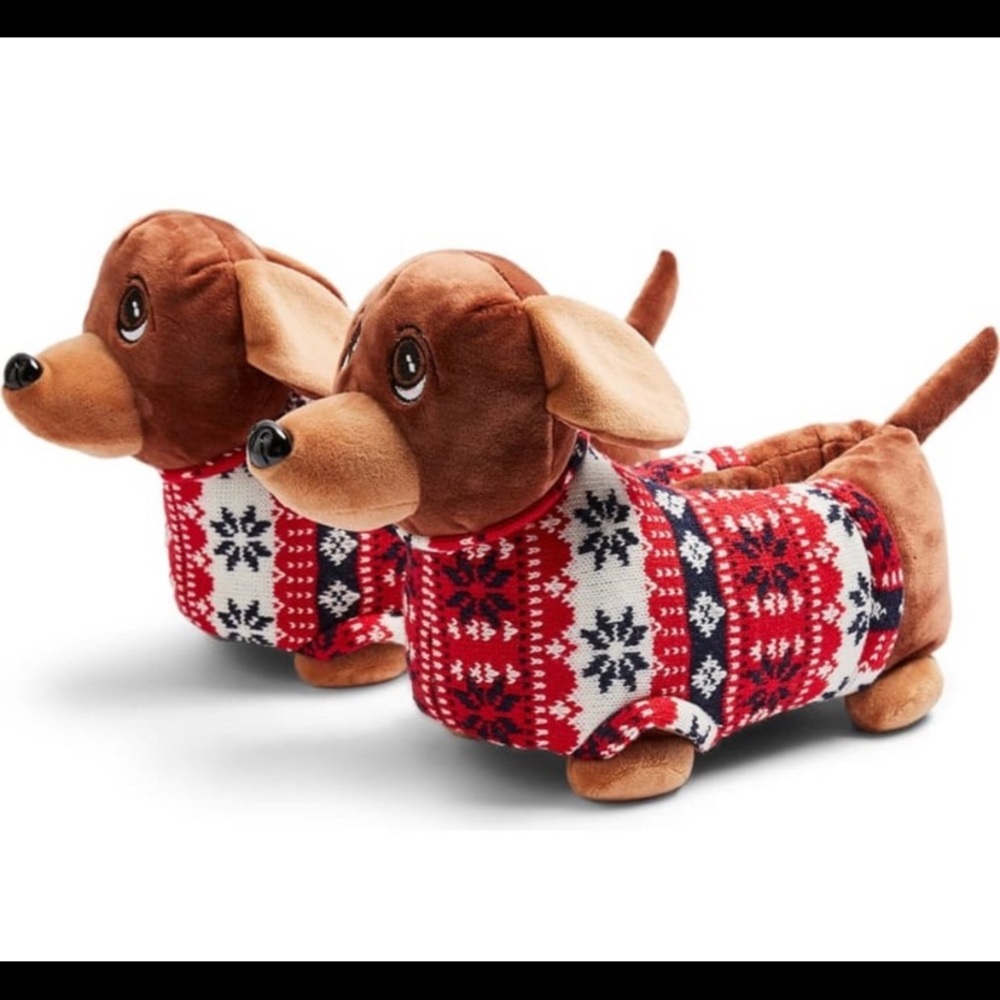 [topshop] dachshund slippers 🎄